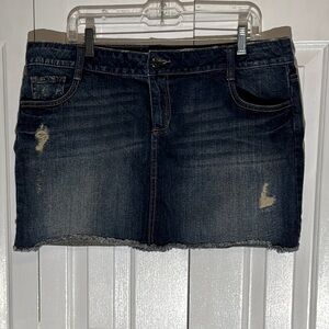 Apt. 9 Blue Jean Mini Skirt for Night Out